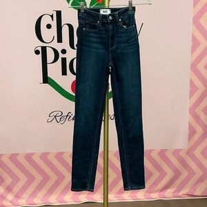 PAIGE Dark Indigo Skinny Jeans